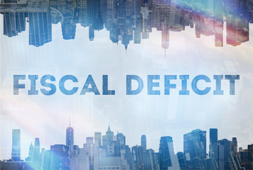 Fototapeta premium Fiscal deficit concept image