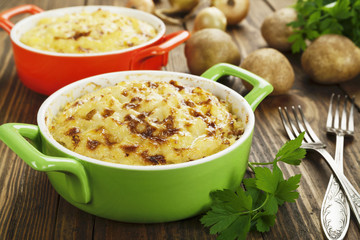 Potato casserole with meat