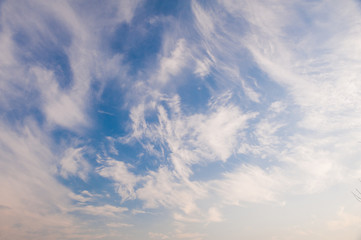 Blue sky with clouds