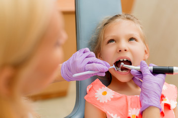 Little Girl At The Dentist