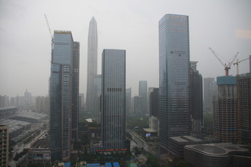 les immeubles de Shenzhen