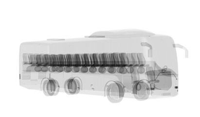 X-ray bus isolated © dimamoroz