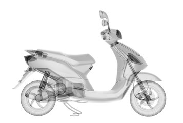 X-ray scooter isolated. © dimamoroz