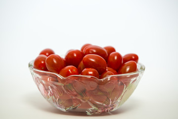 bowl of cherry tomatoes closeup