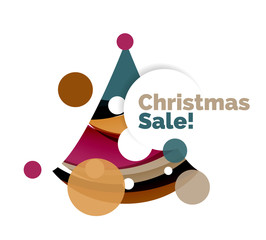 Christmas banner with baubles