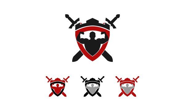 gym, fitness, crossfit logo illustration