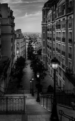 Paris streets at night