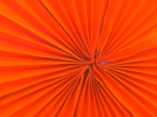 Obraz premium Orange paper craft fan