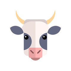 Flat design Cow Farm Animal Vector