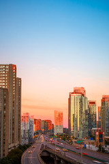 Obraz premium Sunrise at downtown Toronto, Canada