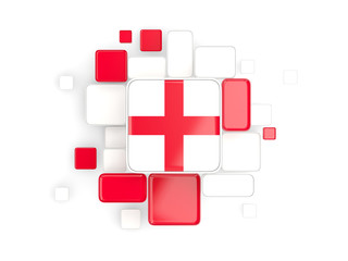 Obraz premium Flag of england, mosaic background