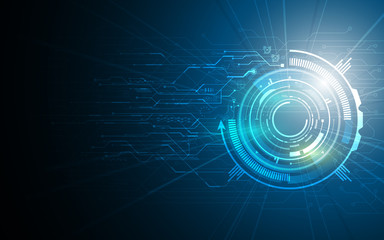 abstract technology sci fi circuit design innovation concept vector background