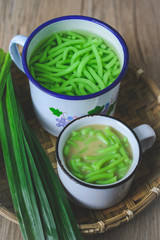 Thai Dessert, Thai Cuisine, Rice Noodles Made of Rice Eaten with