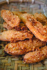 Thai Fried Deep Bananas, Thai Tradition Cristpy Snack, Thai Appe