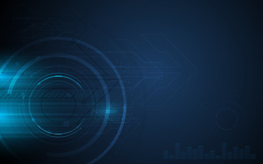 vector hi tech pattern circular grid texture design background innovation concept