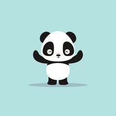 abstract cute panda