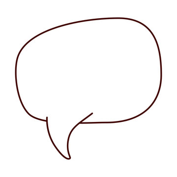silhouette rounded rectangle callout for dialogue vector illustration
