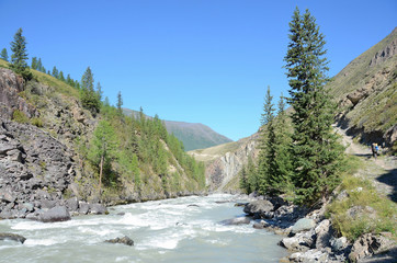 Россия, Алтай, пороги на реке Чуя