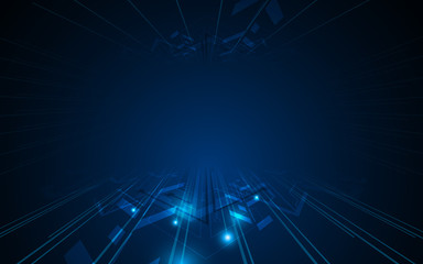 abstract arrow pattern movement frame design cyber tech concept background