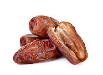 Date fruit isolated on the white background
