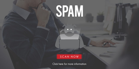 Scam Virus Spyware Malware Antivirus Concept