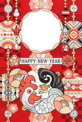 お年玉ｇｅｔたつのおとしご 辰年年賀状用イラスト素材 お年玉袋 Wall Mural むしとりねこ