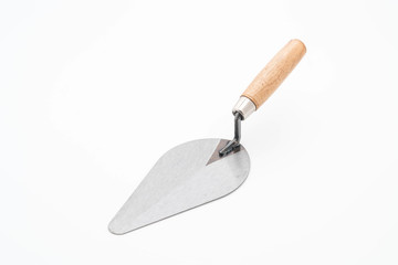  Trowel the mortar on white