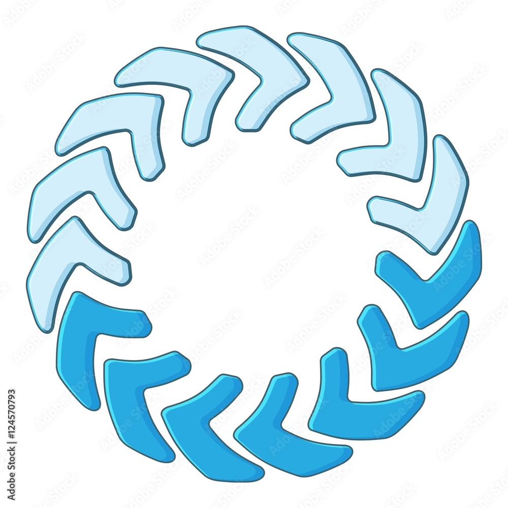 Poster loading circle icon. cartoon illustration of loading circle vector icon for web