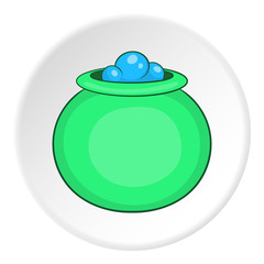 Kettle icon. Cartoon illustration of kettle vector icon for web