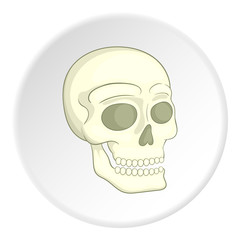 Skull icon. Isometric illustration of skull vector icon for web