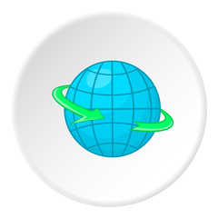 Earth icon. Cartoon illustration of earth vector icon for web
