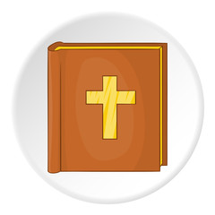 Obraz premium Bible icon. Cartoon illustration of bible vector icon for web
