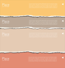 Torn paper background with space for text