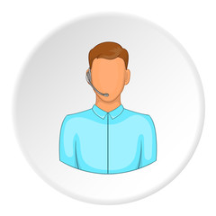 Operator icon. Flat illustration of operator vector icon for web