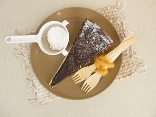 Quarkkuchen mit Schokoladenguss