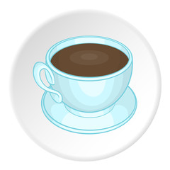 Coffee cup icon. Cartoon illustration of coffee cup vector icon for web