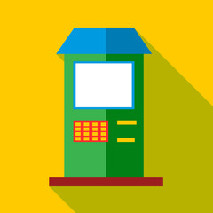 ATM icon. Flat illustration of ATM vector icon for web