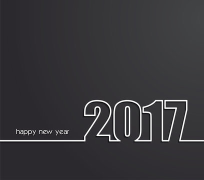 2017 Happy New Year background for your card