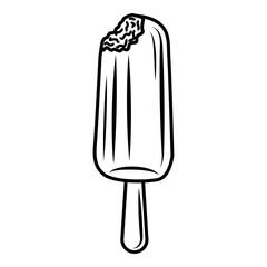 Sundae icon. Outline illustration of sundae vector icon for web