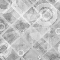 abstract gray background with white circles and line design elements