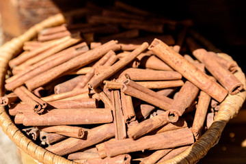 Cincamon sticks -  spice for cooking and backing