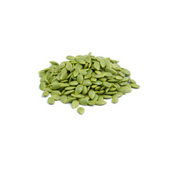 Green seed white popinac on white background