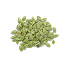 Green seed white popinac on white background