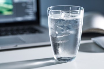 Glass of cold water