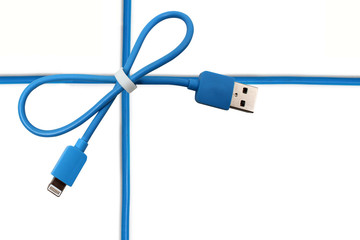 Blue Cable USB bow
