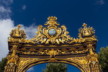 Buildings on the Stanislas place in Nancy the golden city.