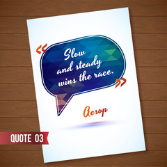 Wisdom quote card on wood background. Typographical  Illustration with . Clever idea from the wise, motivating phrase