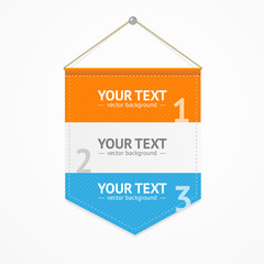 Menu Pennant Sport Concept. Vector