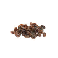 Raisins isolated on white