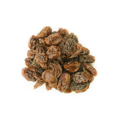Raisins isolated on white
